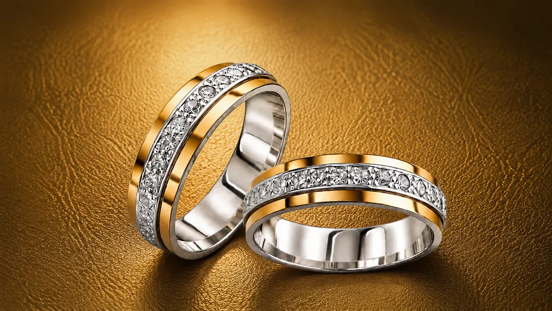Argollas Lizana en Plata con oro
