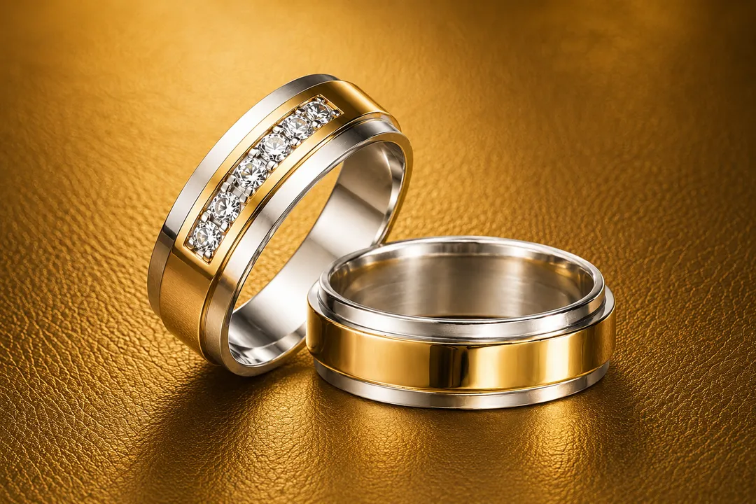 Argollas Lizana en Plata con oro
