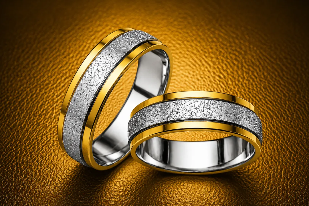 Argollas Lizana en Plata con oro