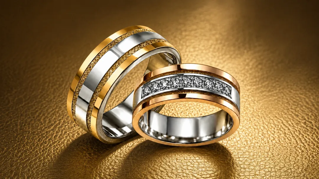 Argollas Lizana en Plata con oro