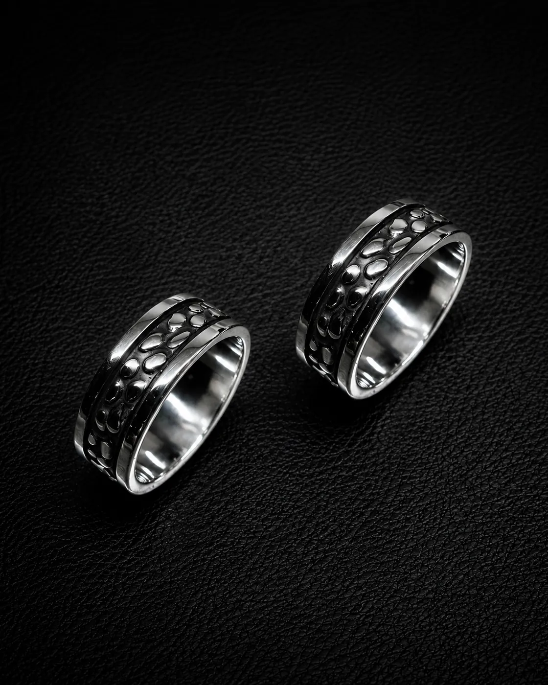 Argollas Lizana en Plata envejecida