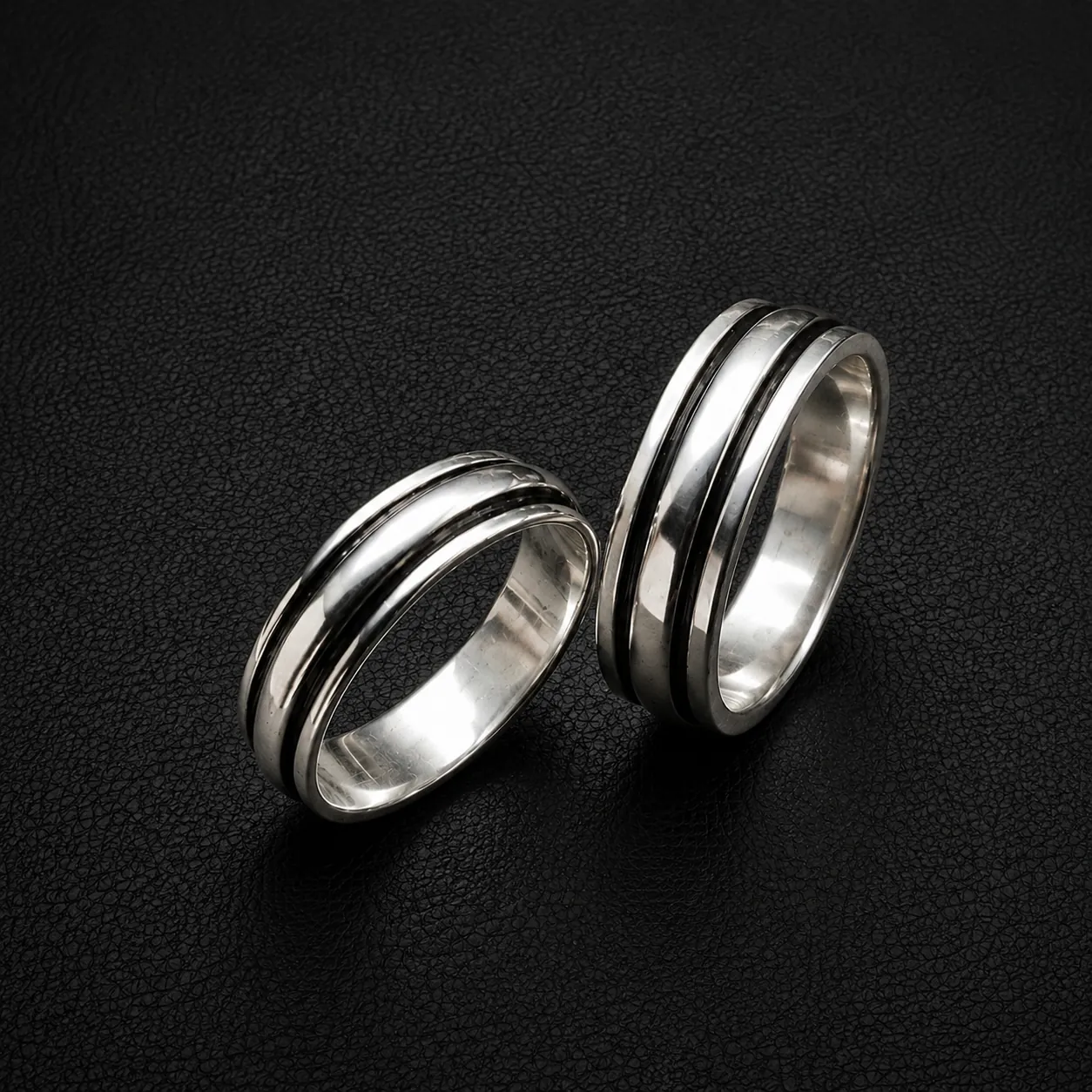 Argollas Lizana en Plata envejecida