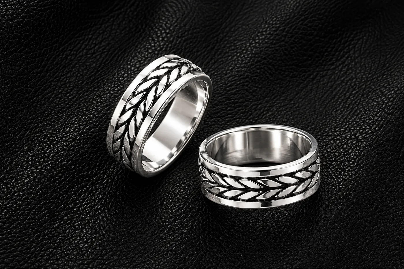 Argollas Lizana en Plata envejecida