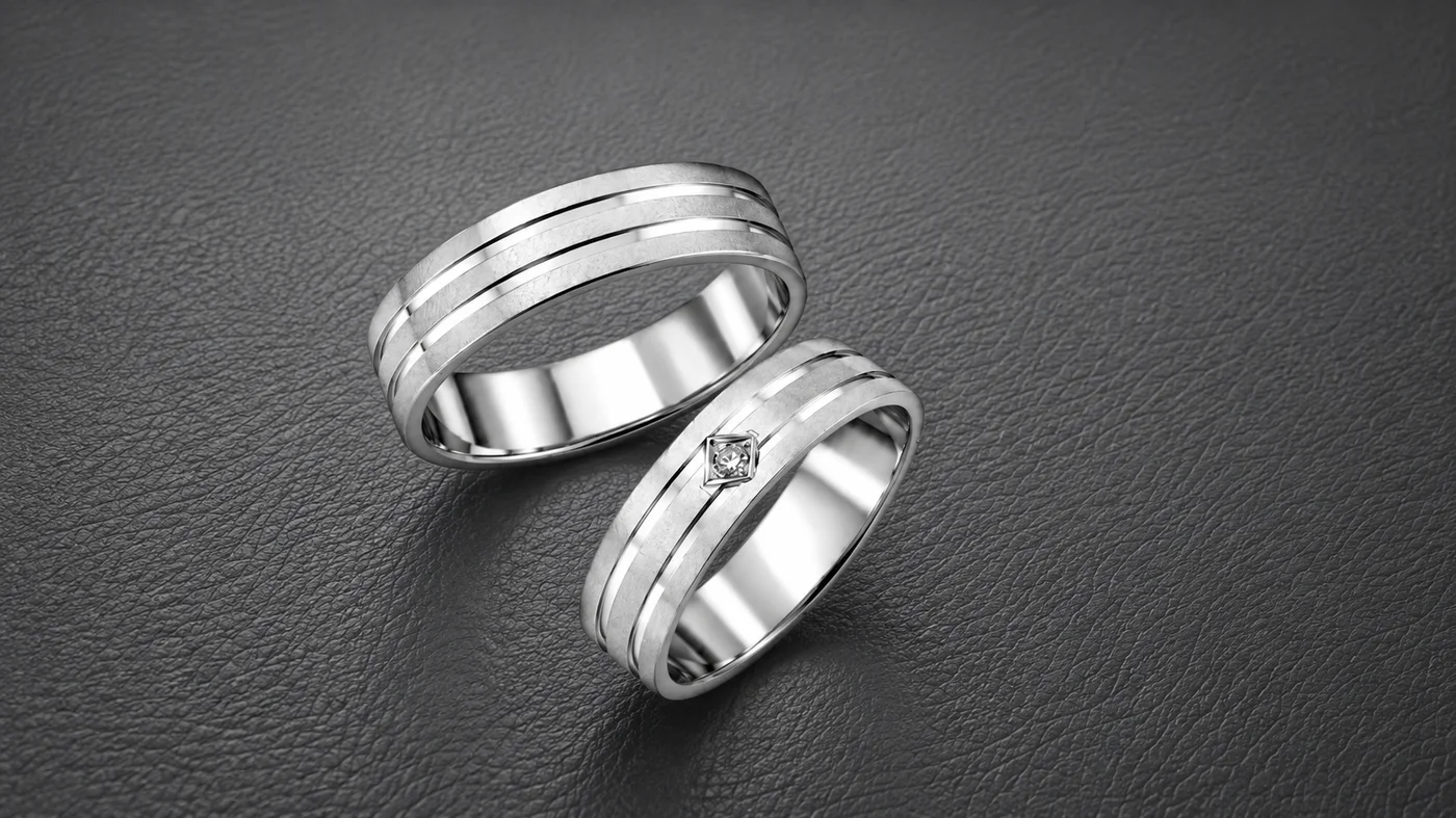 Argollas Lizana en Plata satinada