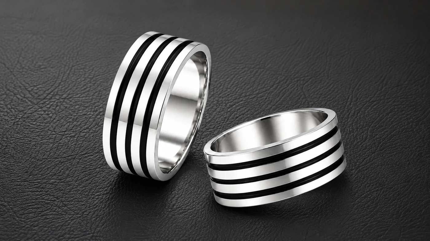 Argollas en Plata satinada