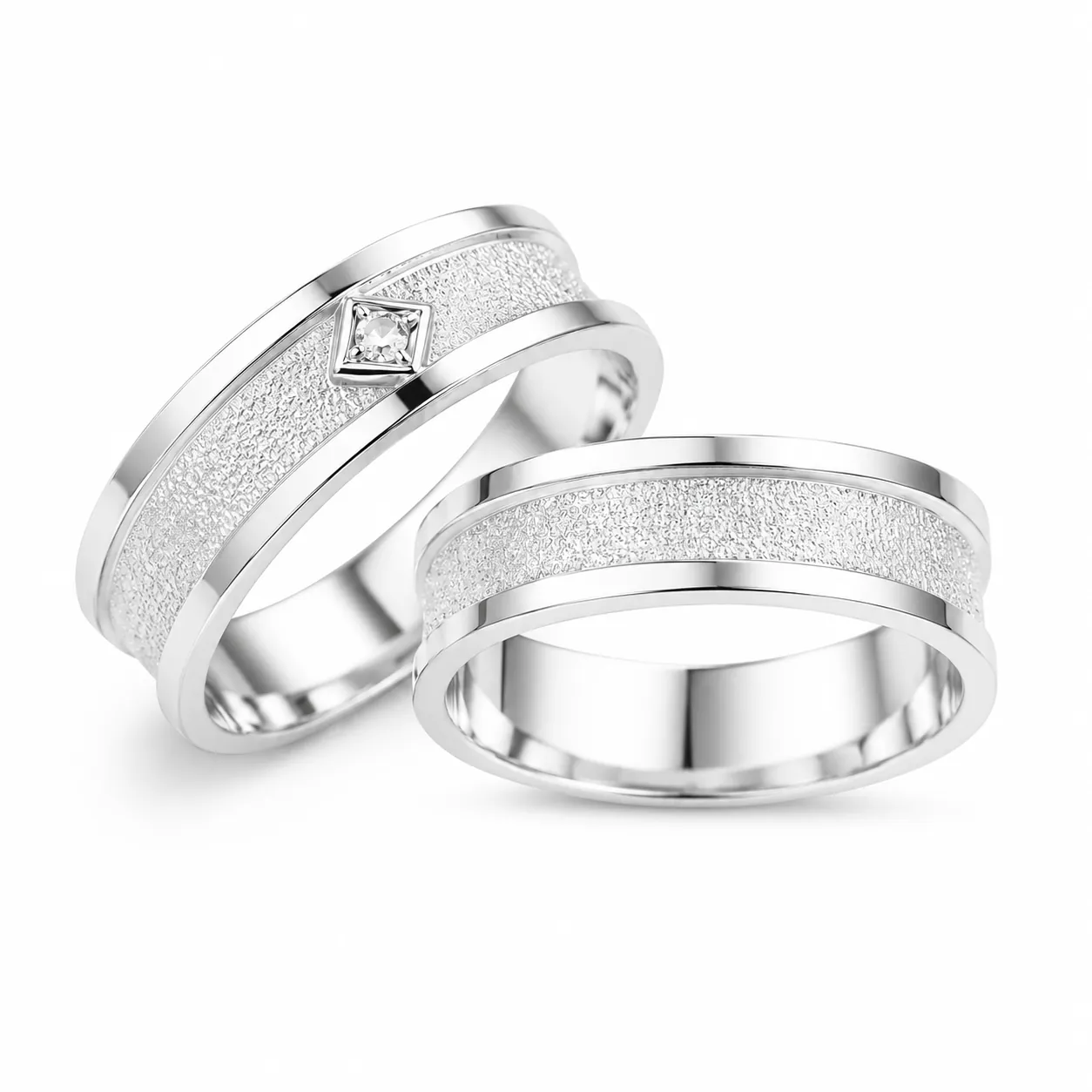 Argollas Lizana en Plata satinada